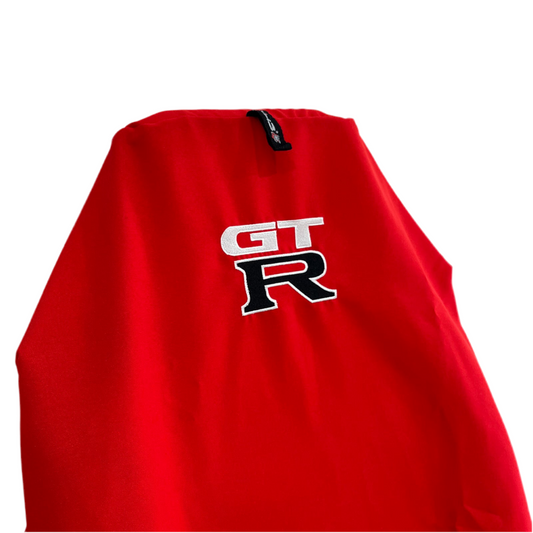 Pair Of Red NISSAN SKYLINE GTR Throw Over Slip On Seat Covers