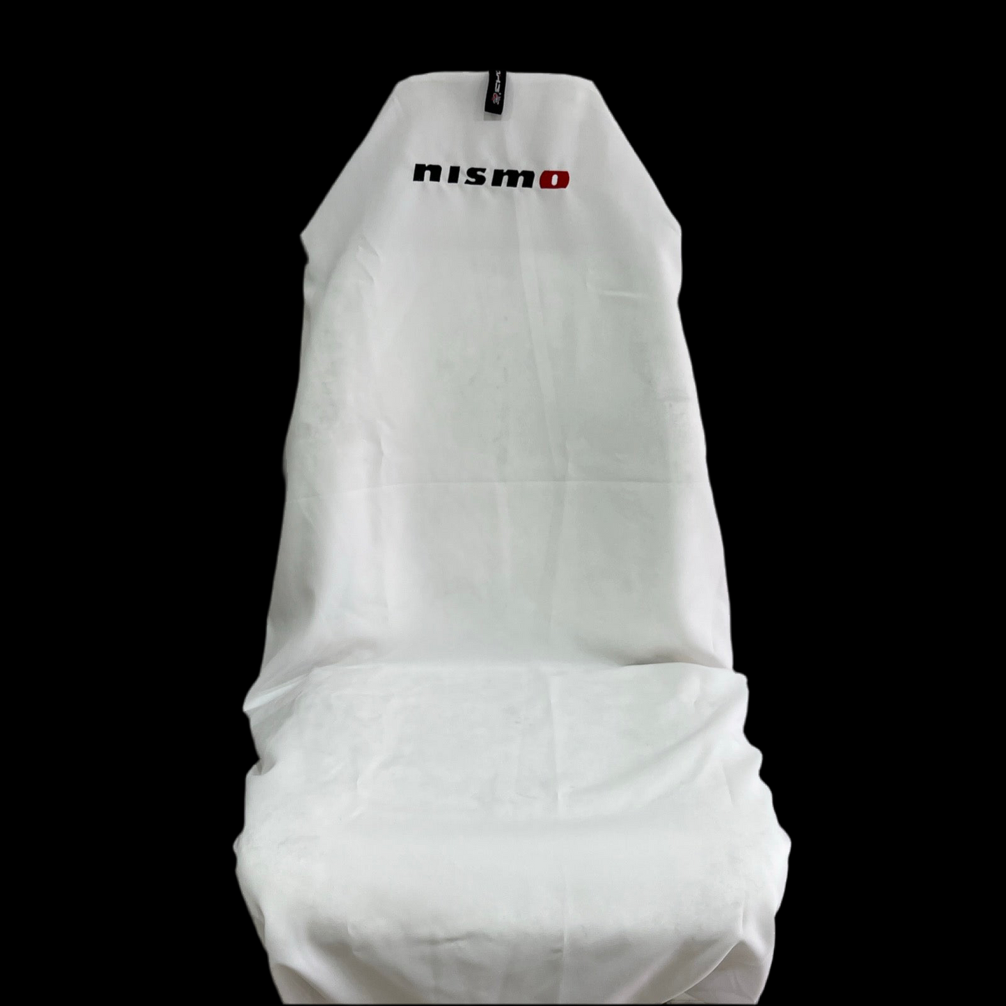 Pair Superior Quality Aussie Made White NISMO NISSAN SKYLINE GTR AXS Throw Over Slip On Car Seat Covers