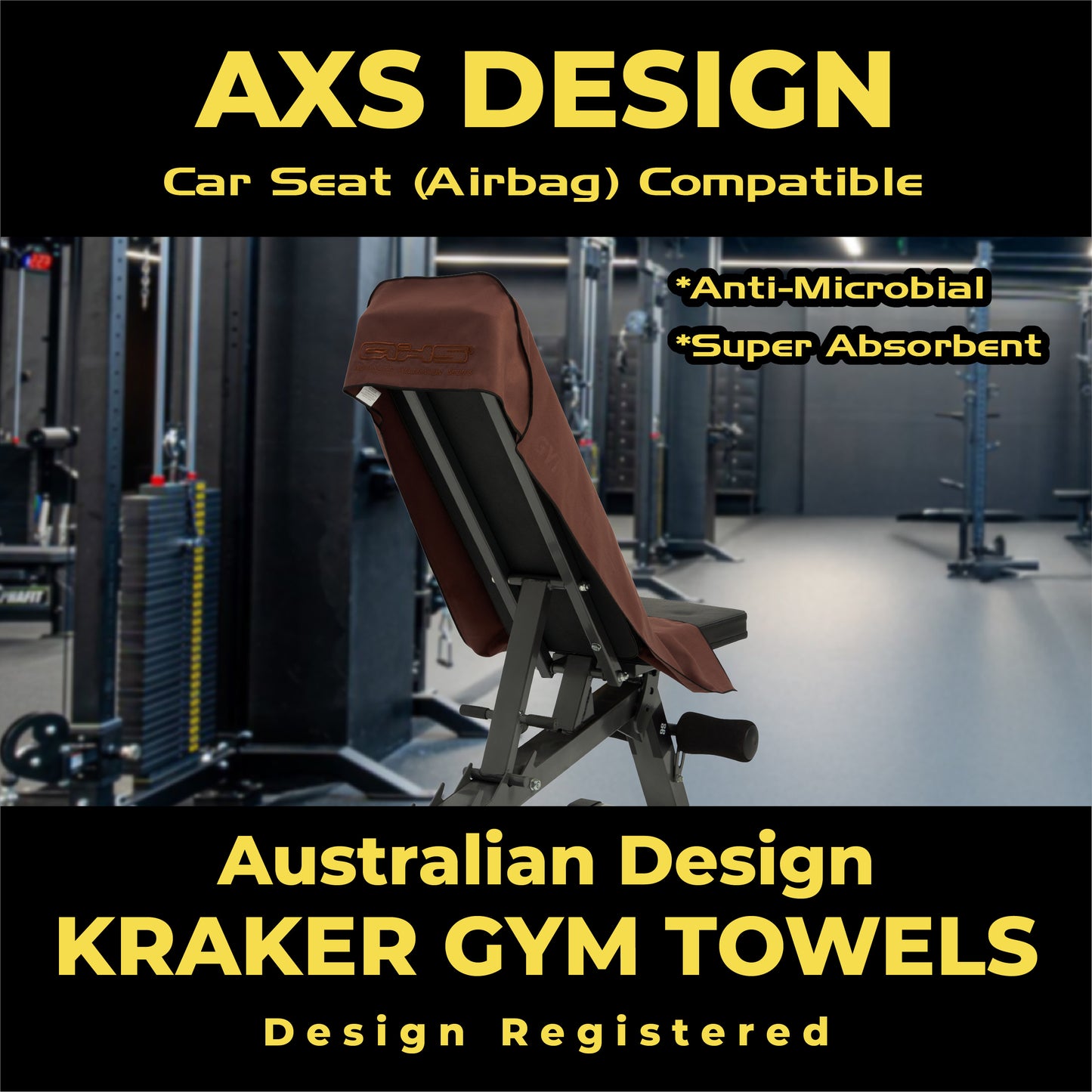 AXS Classic Mocha Pro Sports Seat Cover/s