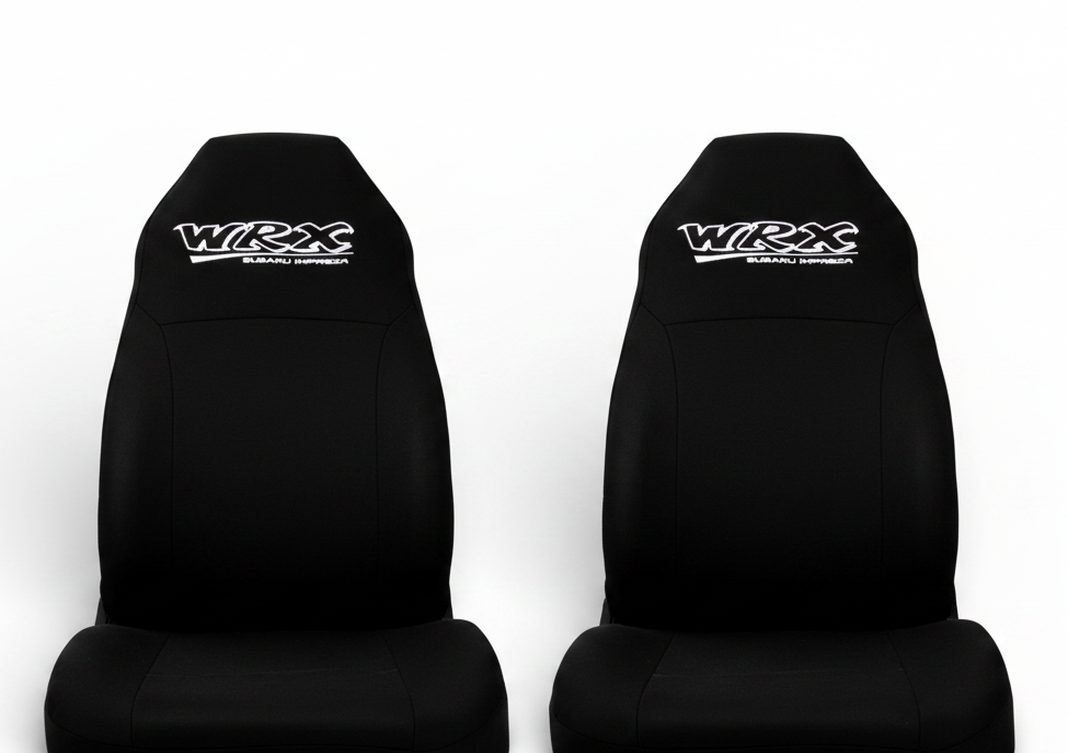 🇦🇺 Pair Black Slip On Sports Seat Covers To Fit WRX Recaro & Bucket Seats