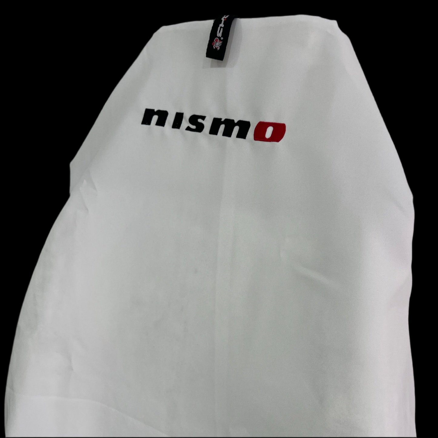Pair Superior Quality Aussie Made White NISMO NISSAN SKYLINE GTR AXS Throw Over Slip On Car Seat Covers