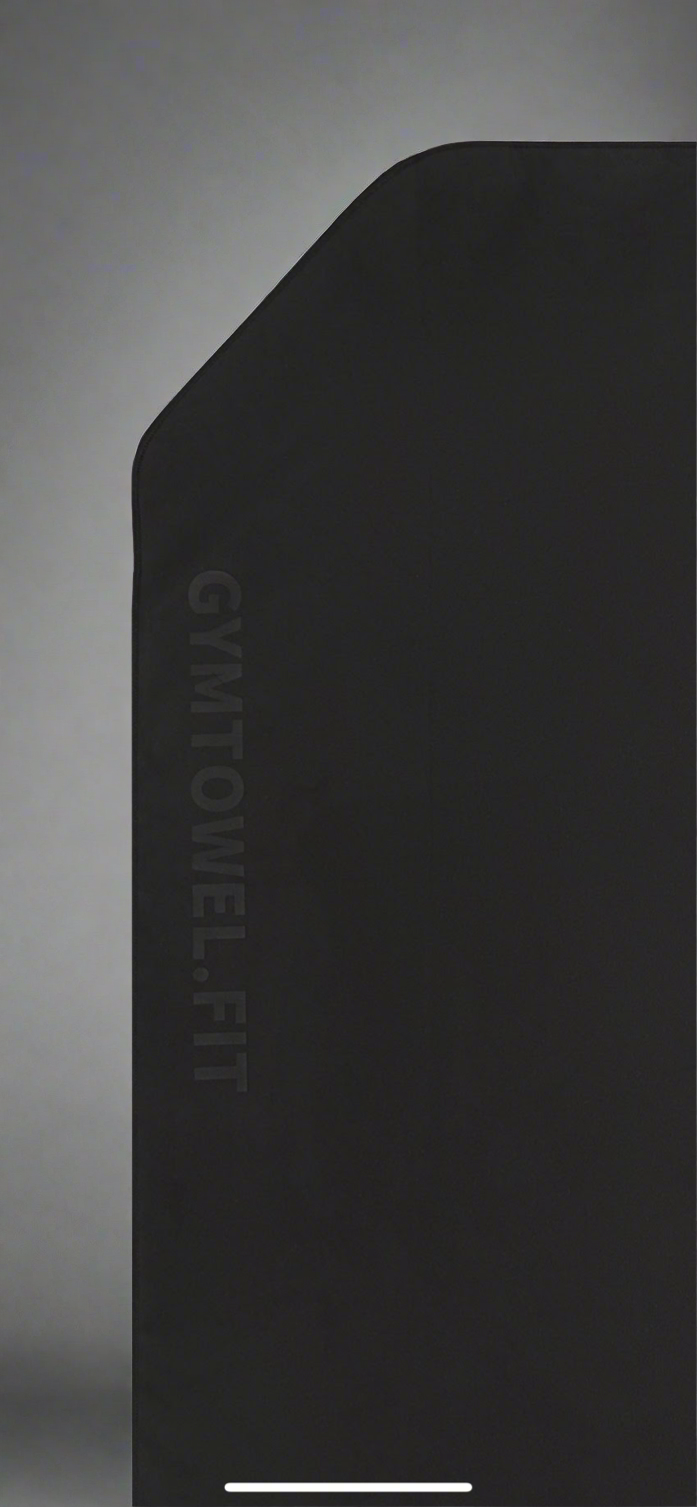 AXS Black Hooded Gym Towel