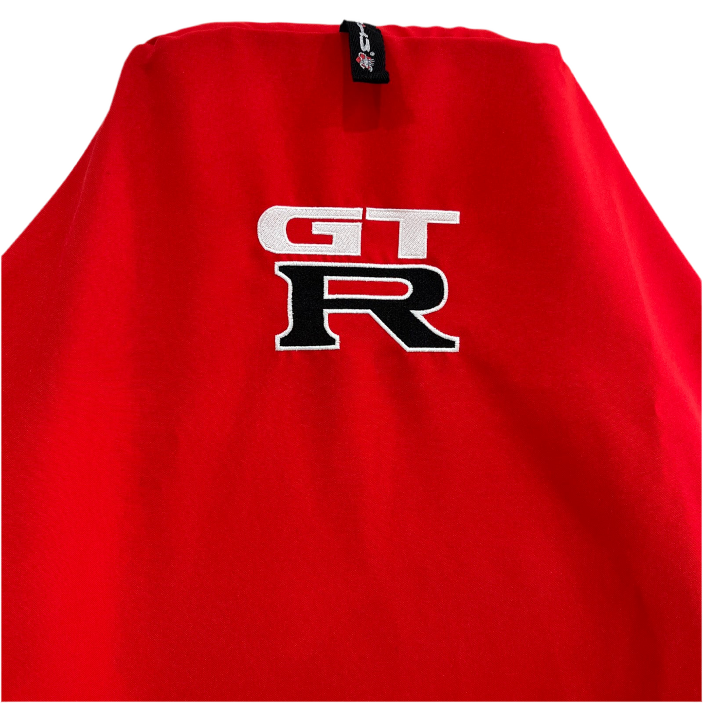Pair Of Red NISSAN SKYLINE GTR Throw Over Slip On Seat Covers
