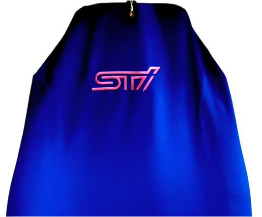 Pair Of Superior Quality Royal Blue AXS WRX STI Throw Over Car Seat Covers