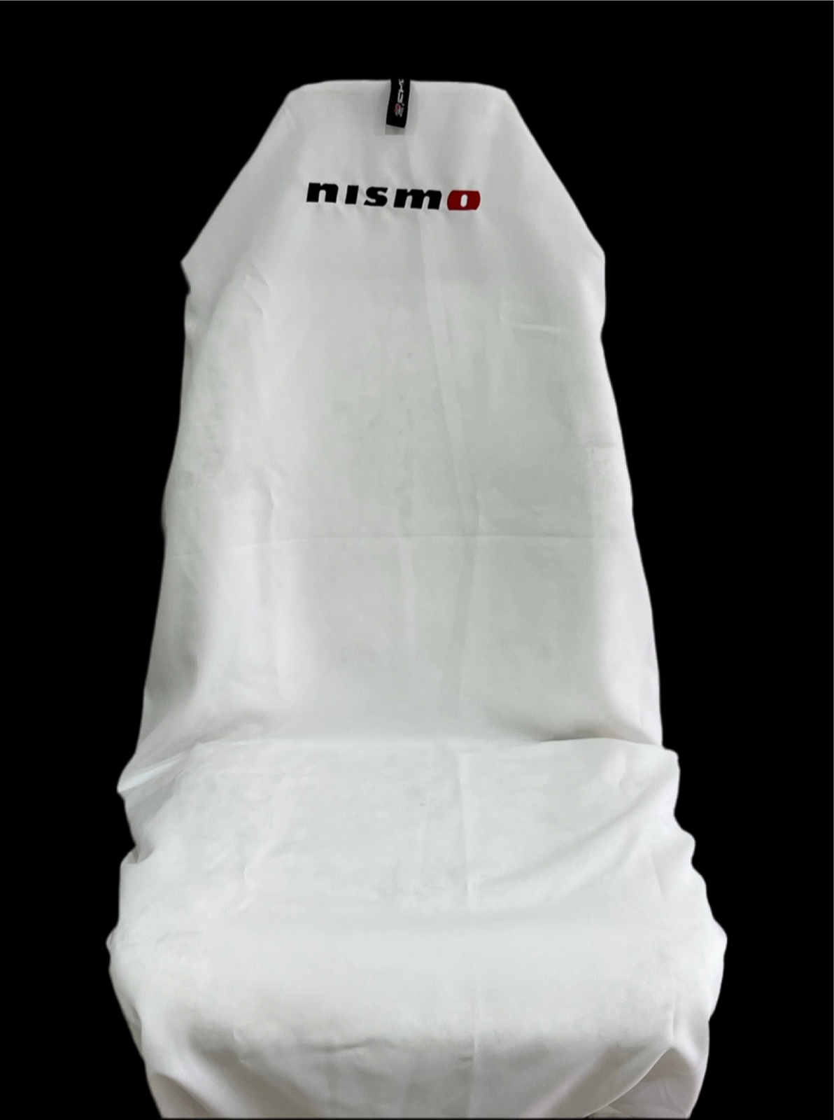 Pair Superior Quality Aussie Made White NISMO NISSAN SKYLINE GTR AXS Throw Over Slip On Car Seat Covers
