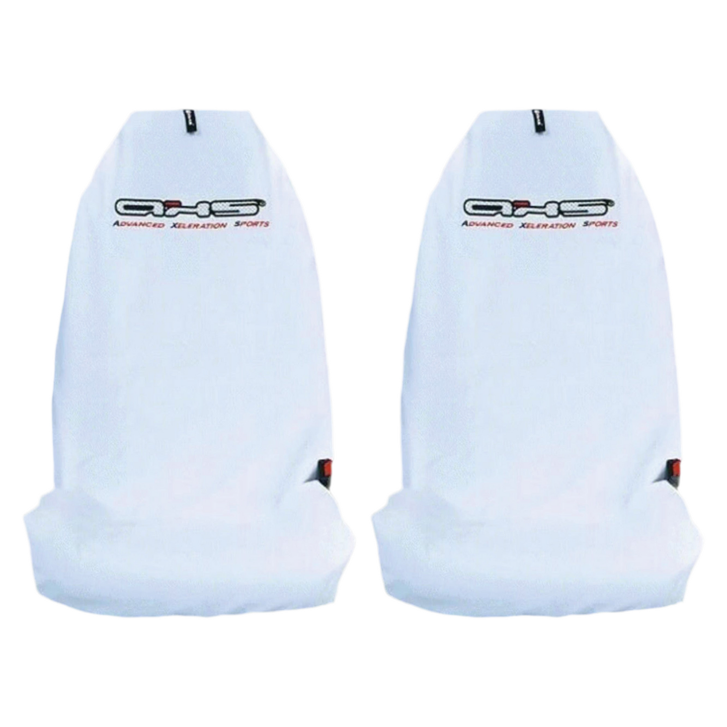 Single Superior Quality Aussie Made AXS Classic White Throw Over Slip On Car Seat Seat Cover