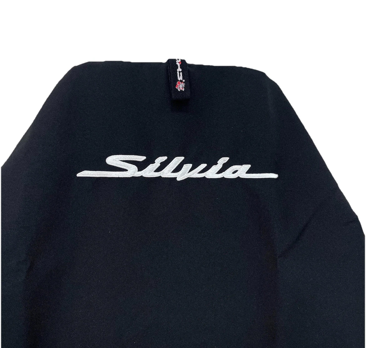 Pair Of Black SILVIA Throw Over Slip On Car Seat Covers AXS Lifetime Warranty