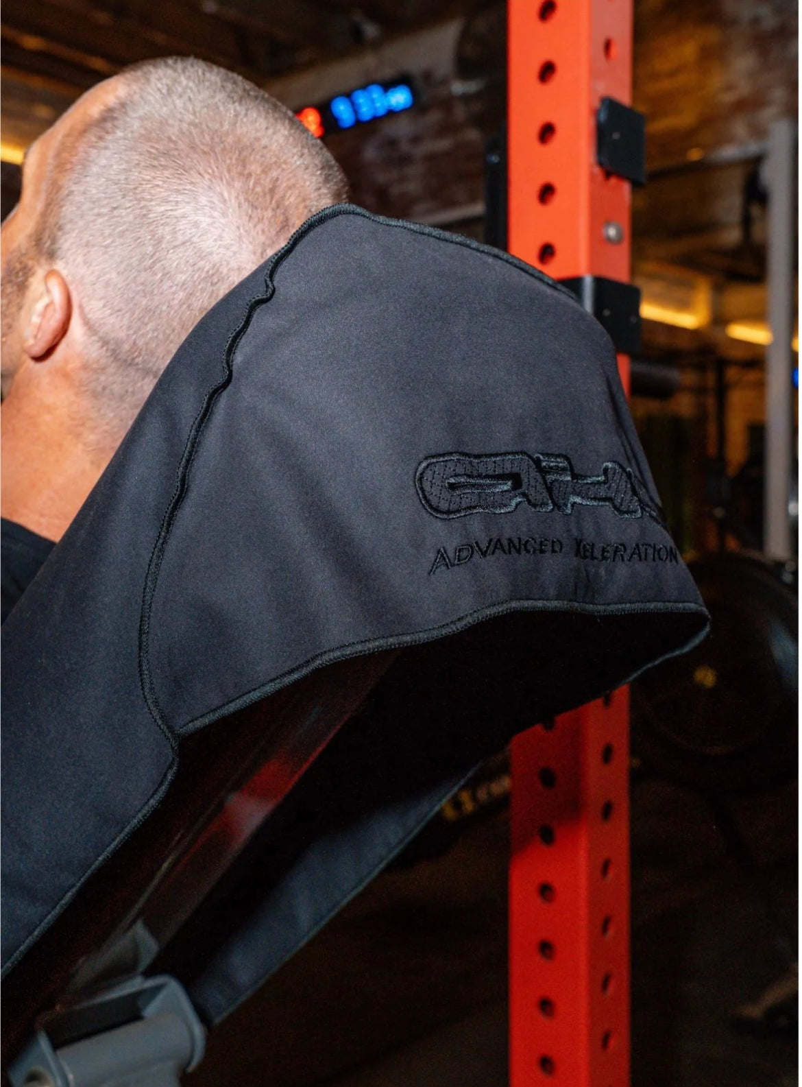 AXS Black Hooded Gym Towel