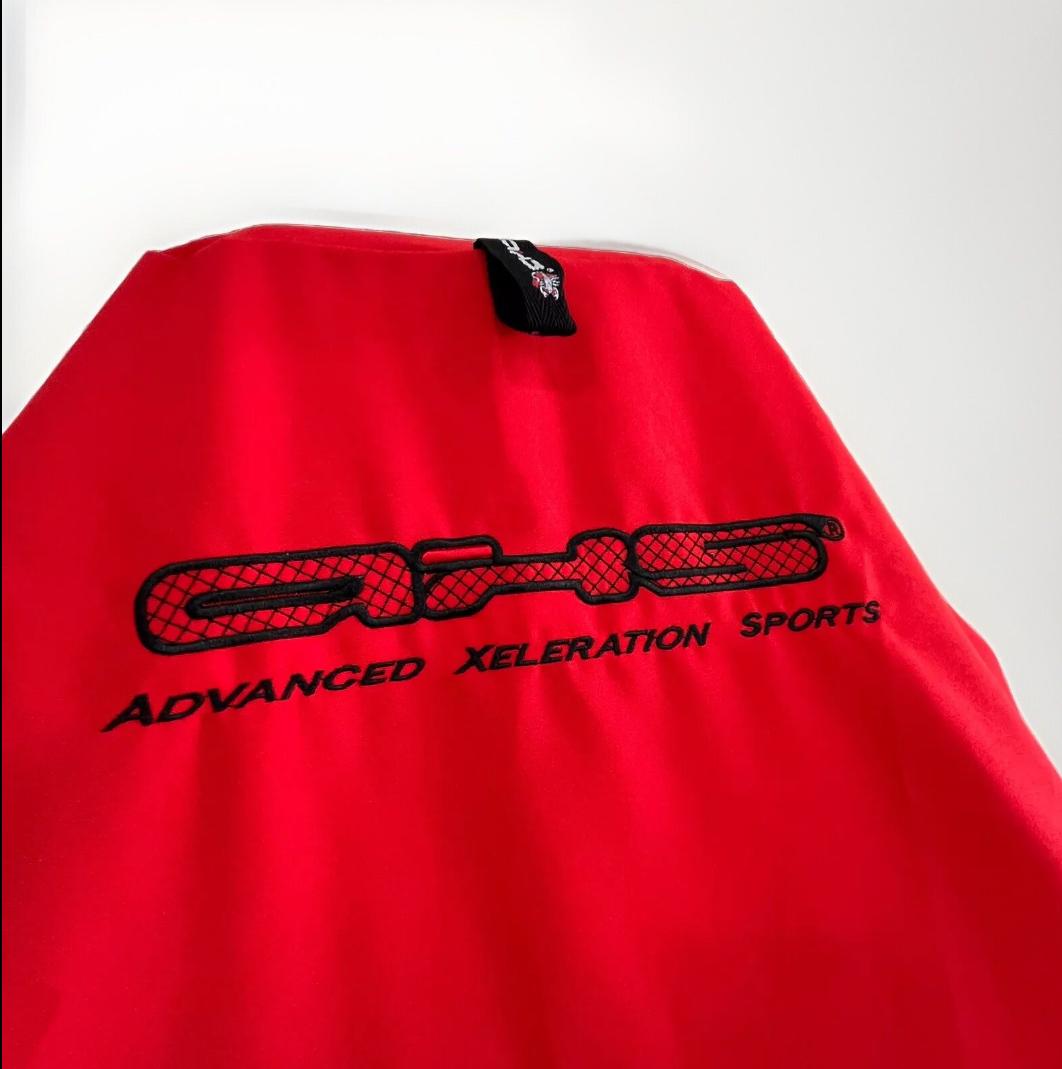 AXS Classic Red & Black Logo Slip On Seat Cover