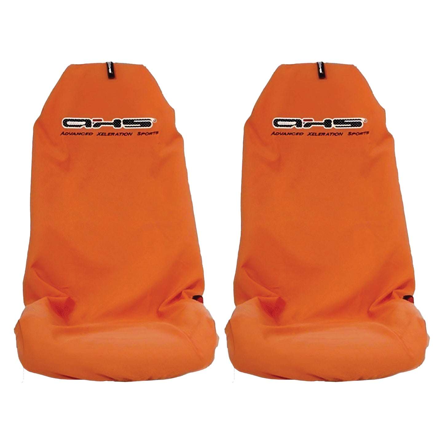 Single AXS Classic Orange Slip On Throw Over Car Seat Cover
