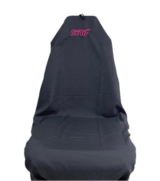 Pair Of Superior Quality STI Throw Over Slip On Car Seat Covers