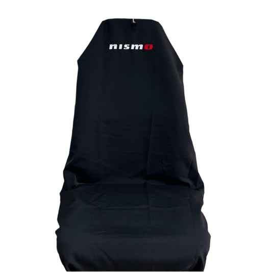 Pair Of Superior Quality Aussie Made Black NISMO NISSAN SKYLINE GTR AXS Throw Over Car Seat Covers