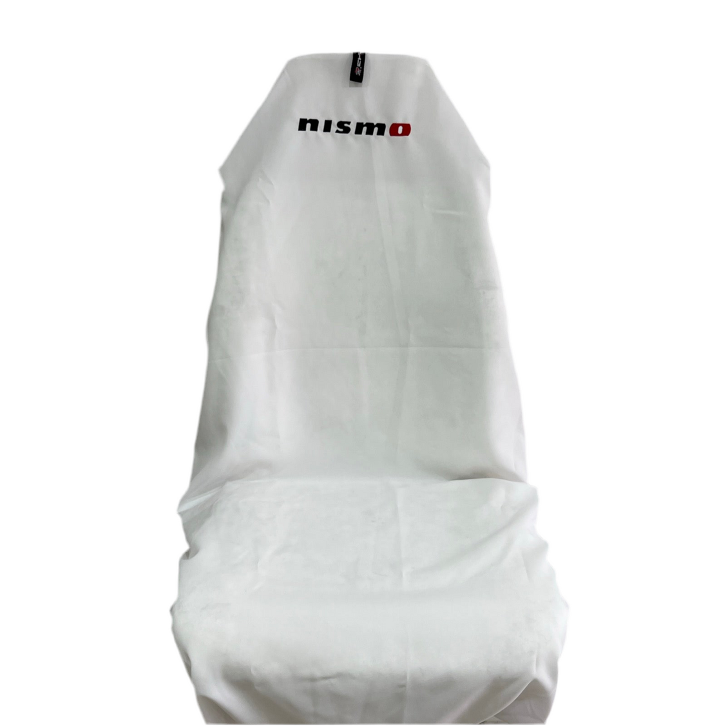 Pair Of Superior Quality White NISMO NISSAN SKYLINE GTR Throw Over Slip On Car Seat Covers