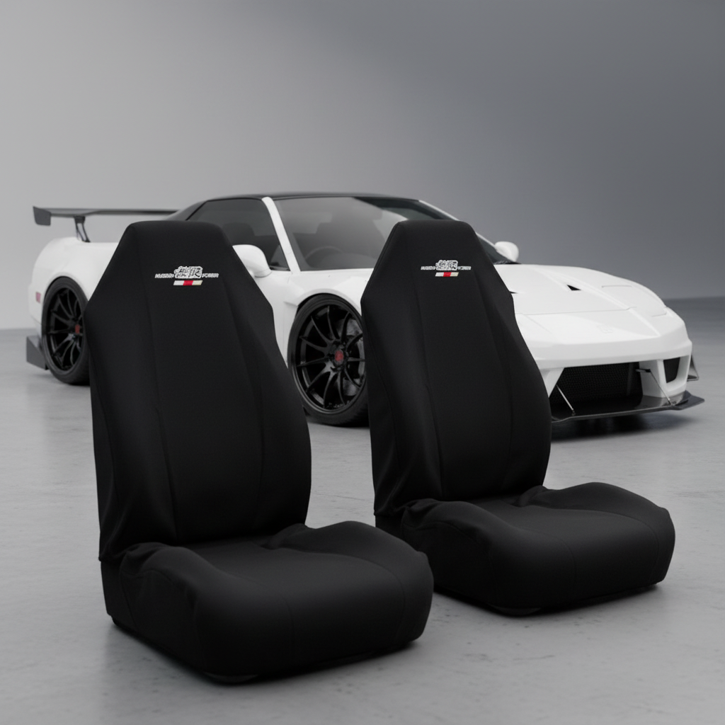 🇦🇺 Pair Hand Made Black MUGEN Pro Sports Recaro & Bucket Seat Covers