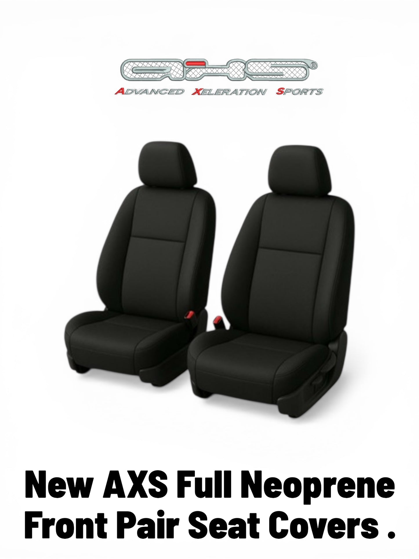 AXS Neoprene Car Seat Covers For Toyota Landcruiser 200 Series Front Pair