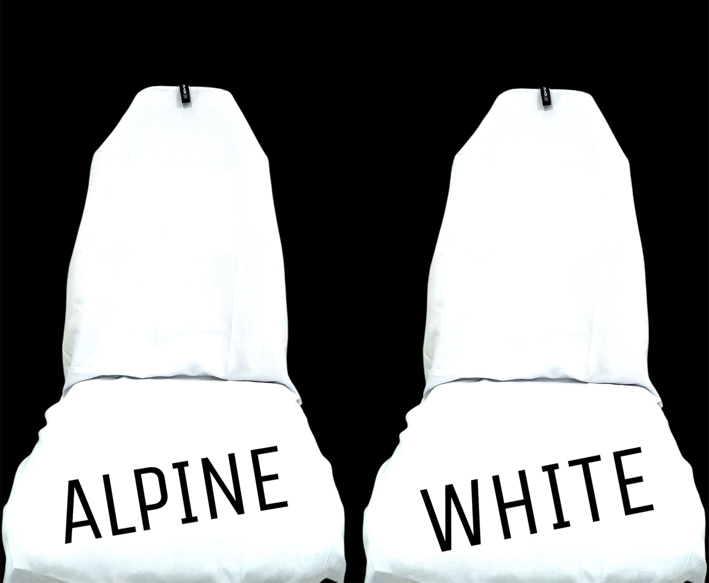 🇦🇺 Hand Made Classic Plain Alpine White AXS Slip On Pro Sports Seat Covers