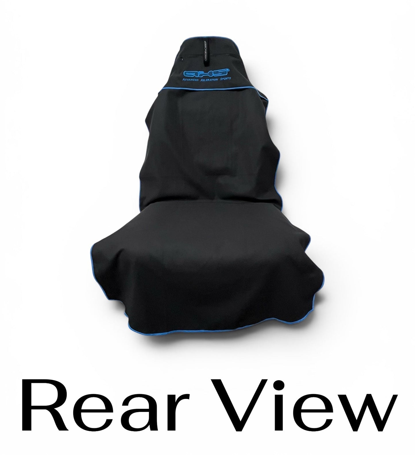 Just Landed! V 2.0 Hooded Blue on Black AXS Pro Gym bench-Beach-Car Seat Towel (L)