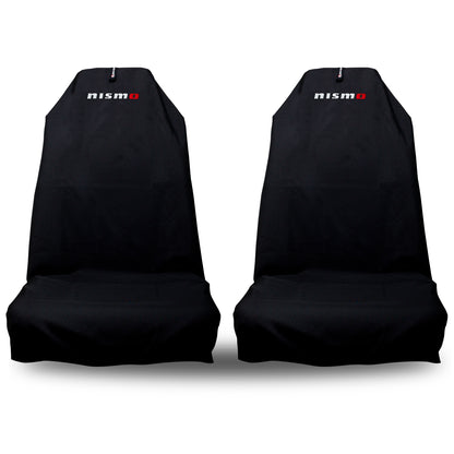 Pair Superior Black Slip On Seat Covers Fit Recaro Style Nismo Seats 🇦🇺