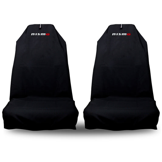 Pair Superior Black Slip On Seat Covers Fit Recaro Style Nismo Seats 🇦🇺