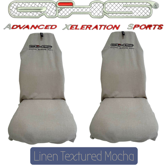 🇦🇺 Hand Made Textured Mocha AXS Pro Sports Slip On Seat Covers