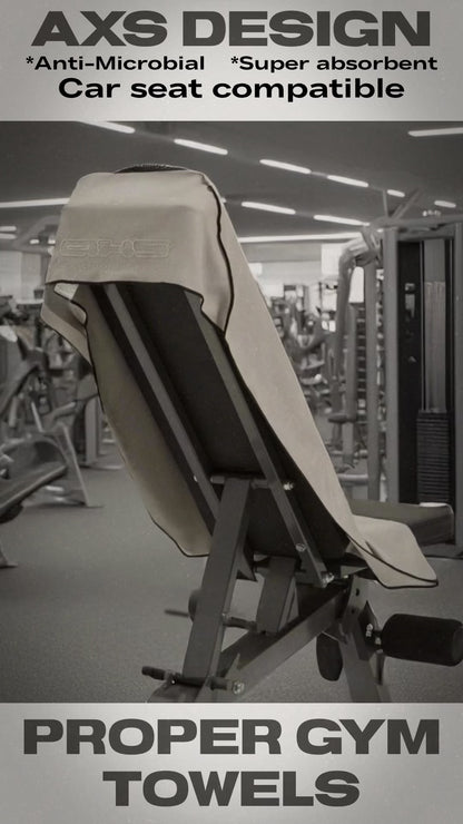 AXS Kraker Hooded Gym Towel Slate Grey