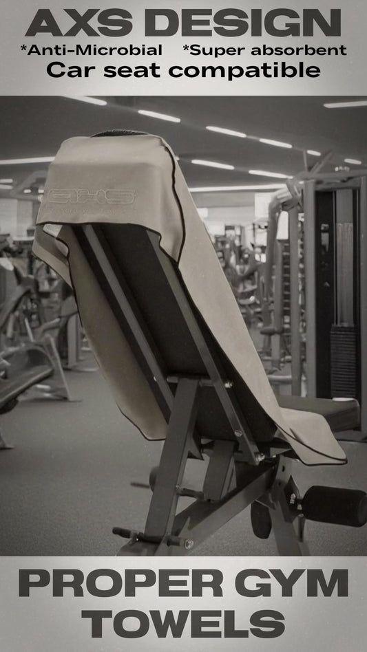 AXS Kraker Hooded Gym Towel Slate Grey