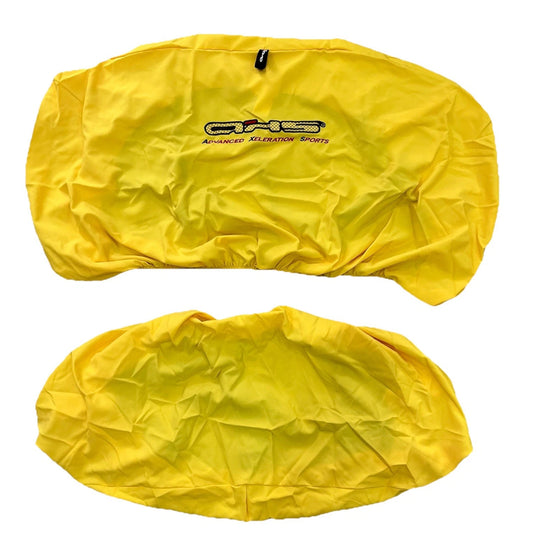 Superior Quality Easy Install Aussie Made Bright Yellow AXS Universal Rear Throw Over Seat Cover set