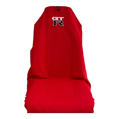 Pair Superior Quality Classic Red GTR Sports Bucket Slip On Seat Covers 🇦🇺