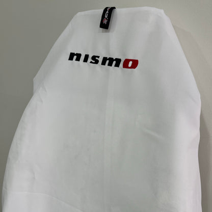 PAIR OF SUPERIOR SATIN WHITE NISMO NISSAN SKYLINE GTR AXS THROW OVER SEAT COVERS