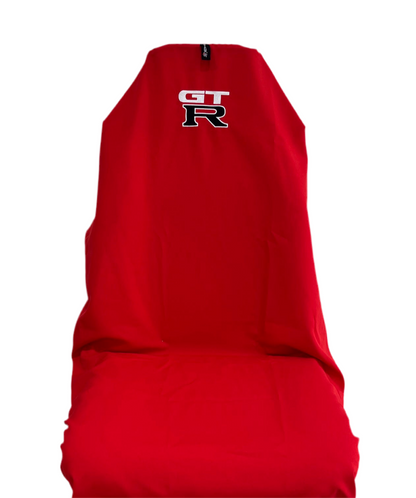 Pair Of Red NISSAN SKYLINE GTR Throw Over Slip On Seat Covers