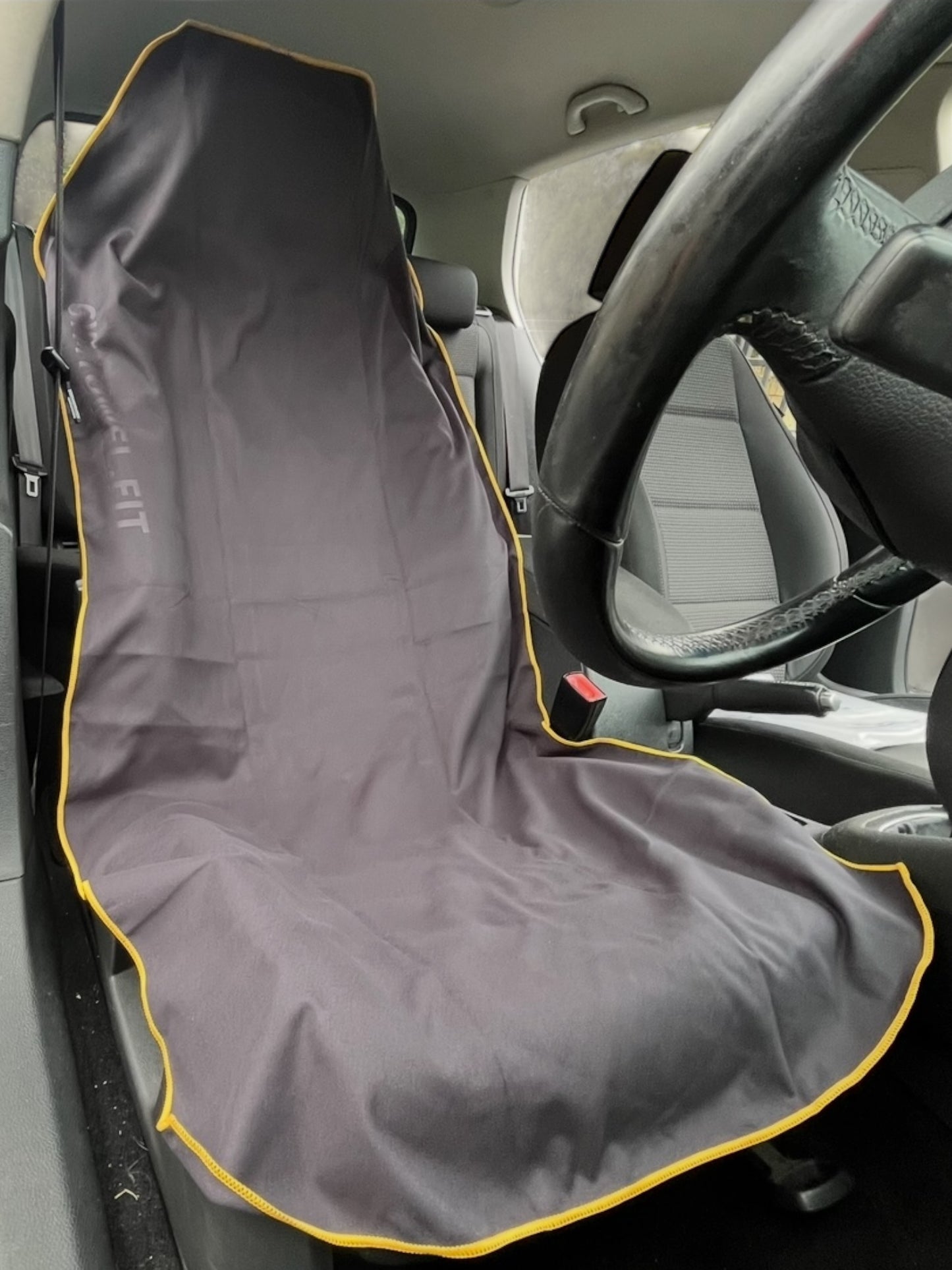 (L) Gold on Black AXS Towel Gym-Beach-Car