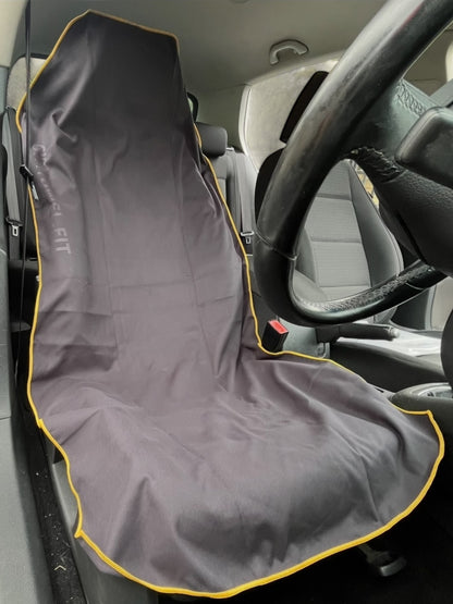 (L) Gold on Black AXS Towel Gym-Beach-Car
