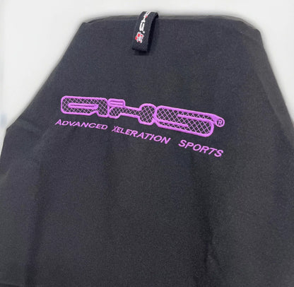 AXS Fluro Purple on Black Slip On Seat Cover