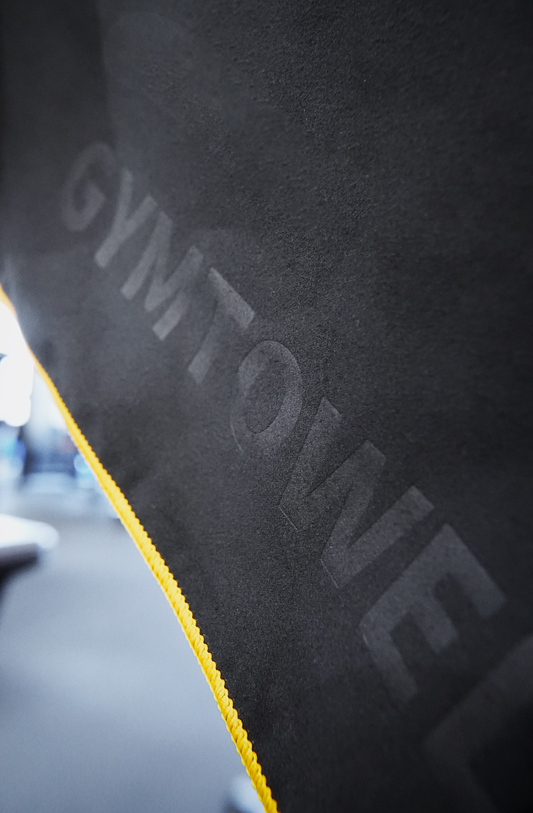 (L) Gold on Black AXS Towel Gym-Beach-Car
