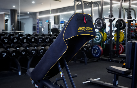 Best Seller! V 2.0 Gold on Black AXS Pro Gym bench-Beach-Car Seat Towel (L)
