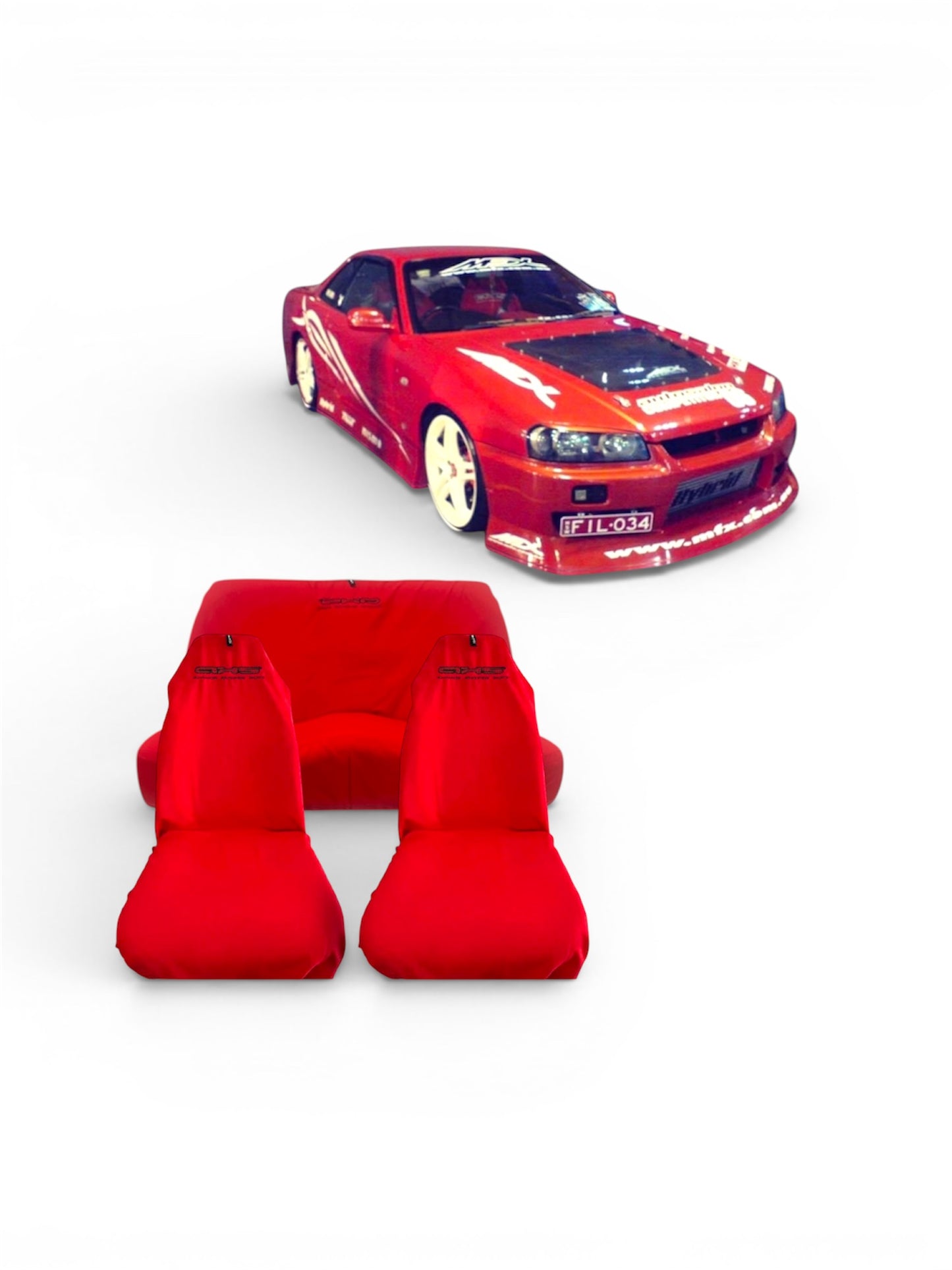 Red AXS Recaro-Bride Seat Slip-on’s