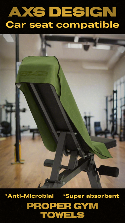 AXS Proper Hooded Gym Towel Khaki