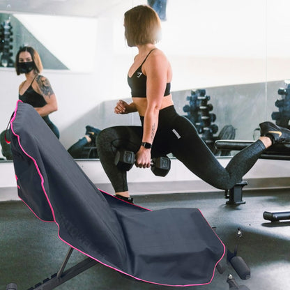 Too🔥.Version 2.0!! Hot Pink on Black AXS Pro Sports Gym bench-Beach-Car Seat Towel (Regular)