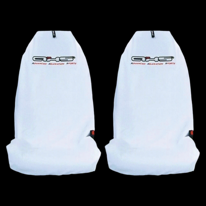 Superior Quality Aussie Made AXS Classic White Throw Over Slip On Car Seat Seat Cover