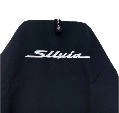 Pair Of Black SILVIA Throw Over Slip On Car Seat Covers AXS Lifetime Warranty