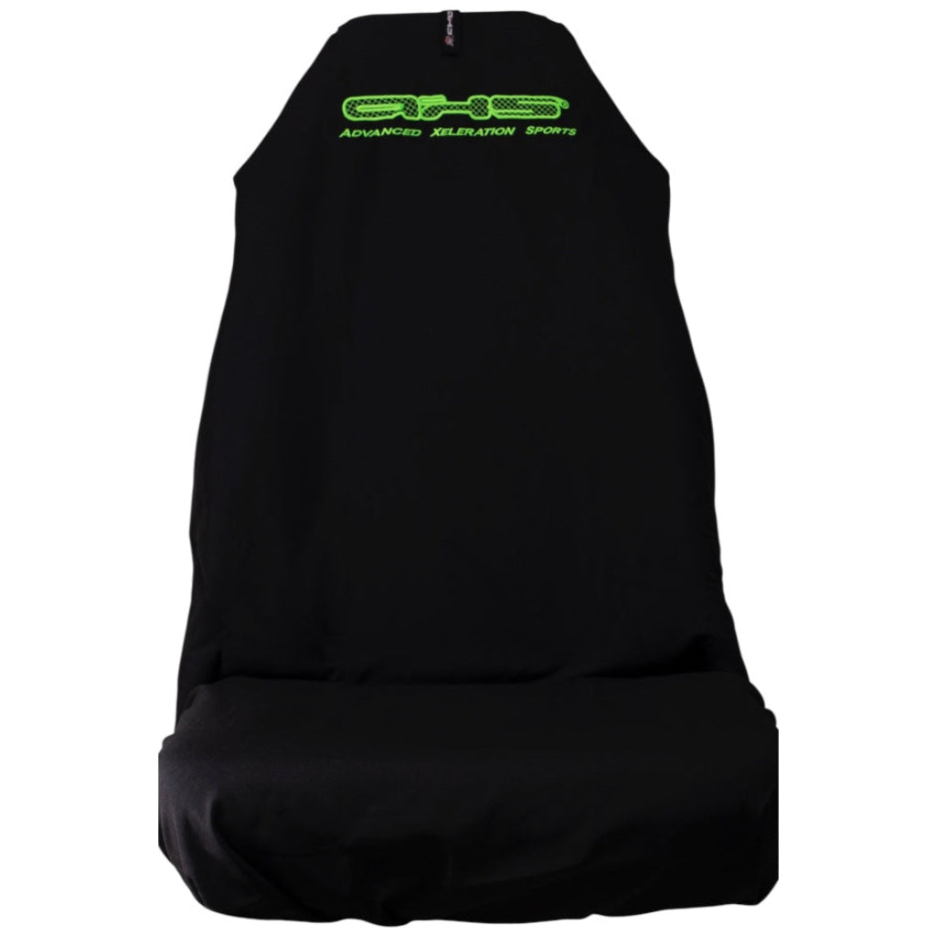 🇦🇺 Hand Made Viper Green Logo on Classic Black AXS Slip On Pro Sports Seat Covers