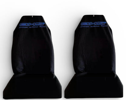Fluro Blue AXS on Black Car Seat Cover/s…Save Big Site Wide sale now on!!