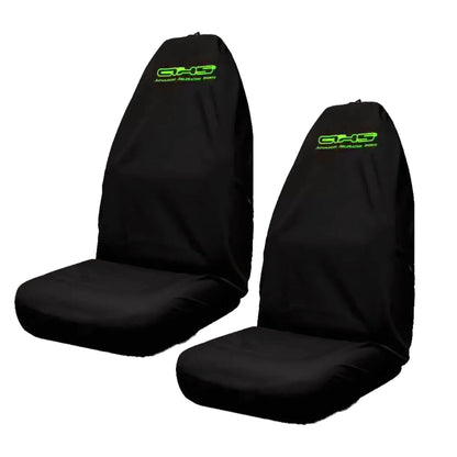 AXS Fluro Green on Black Slip On Seat Cover