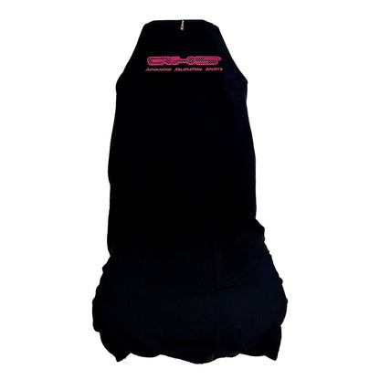 AXS Fluro Hot Pink on Black Slip On Seat Cover