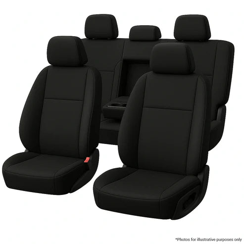 Tailor made Full AXS Neoprene Seat Covers Suit MQ Mitsubishi Triton Free Delivery 🚚 + Bonus Neoprene Console Cover 🎁