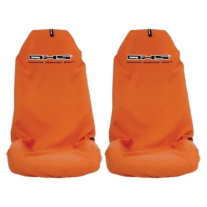 Single AXS Classic Orange Slip On Throw Over Car Seat Cover