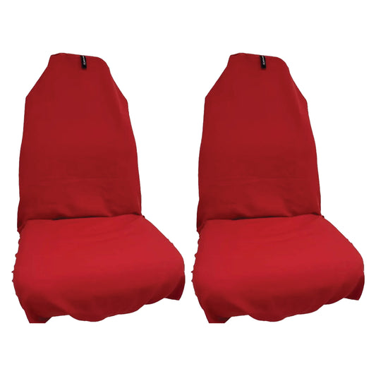 AXS Red Plain No Logo Pro Sports Seat Cover/s