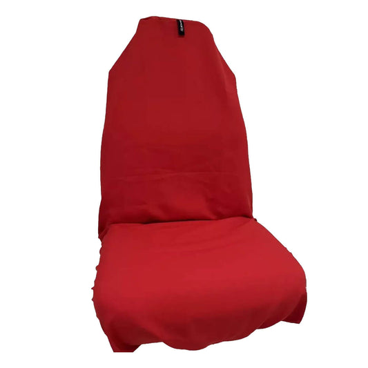 AXS Red Plain Slip On Seat Cover