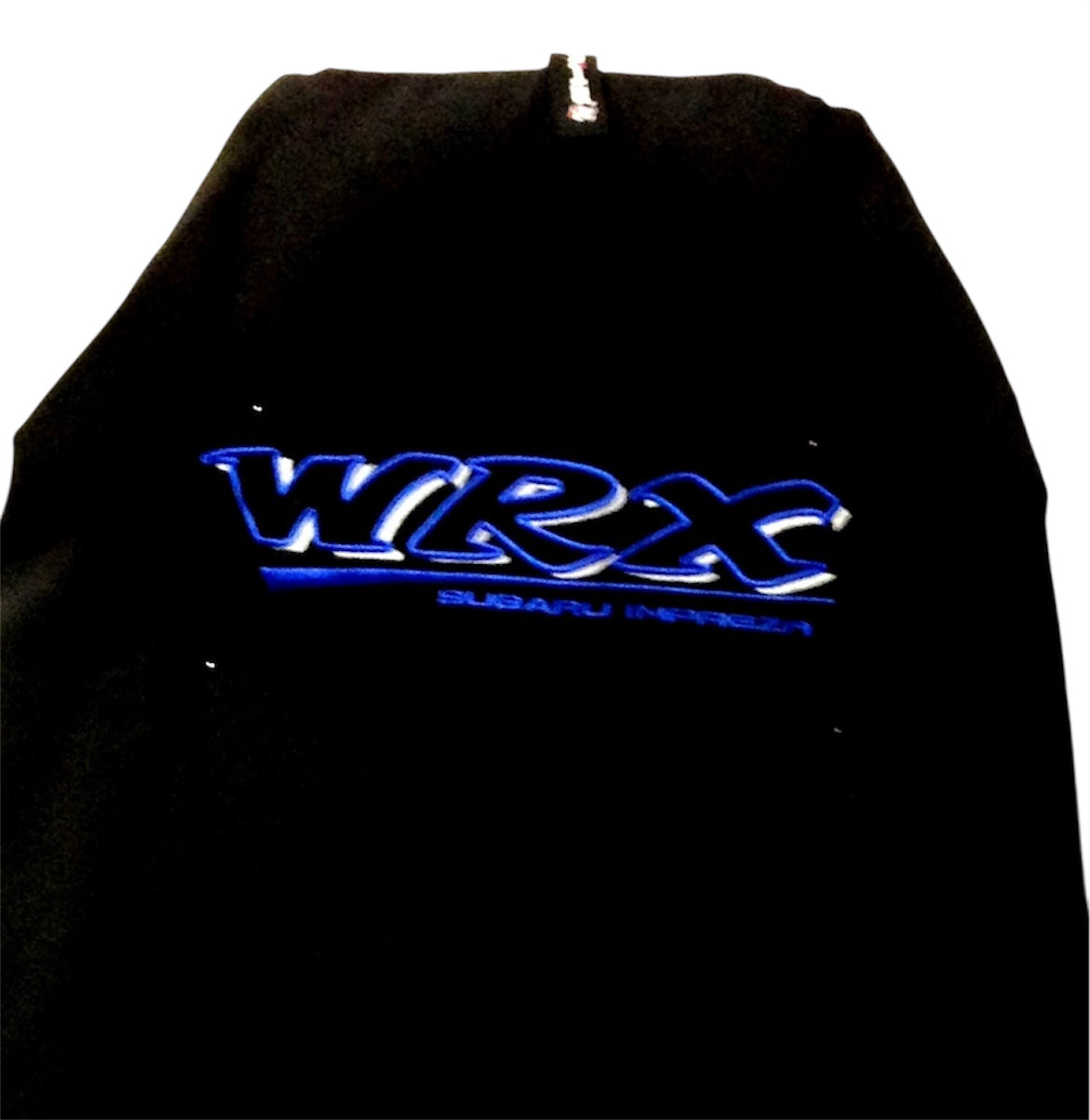 🇦🇺 Pair Blue Logo On Black Slip On Sports Seat Covers To Fit WRX Recaro & Bucket Seats