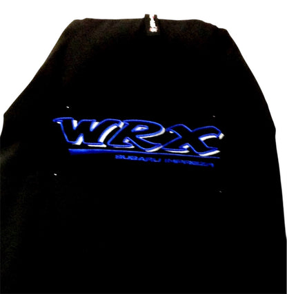 🇦🇺 Pair Blue Logo On Black Slip On Sports Seat Covers To Fit WRX Recaro & Bucket Seats